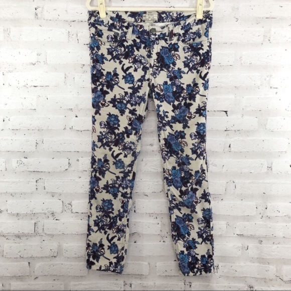 Free People Pants - 💥 Free People Floral Corduroy Pants